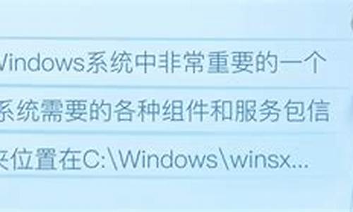 winsxs 减肥_window减肥